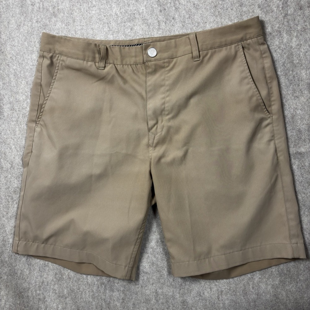 Bonobos Golf Mens Khaki Tan Performance Shorts 35x8.5 17931KH072 Active Athletic